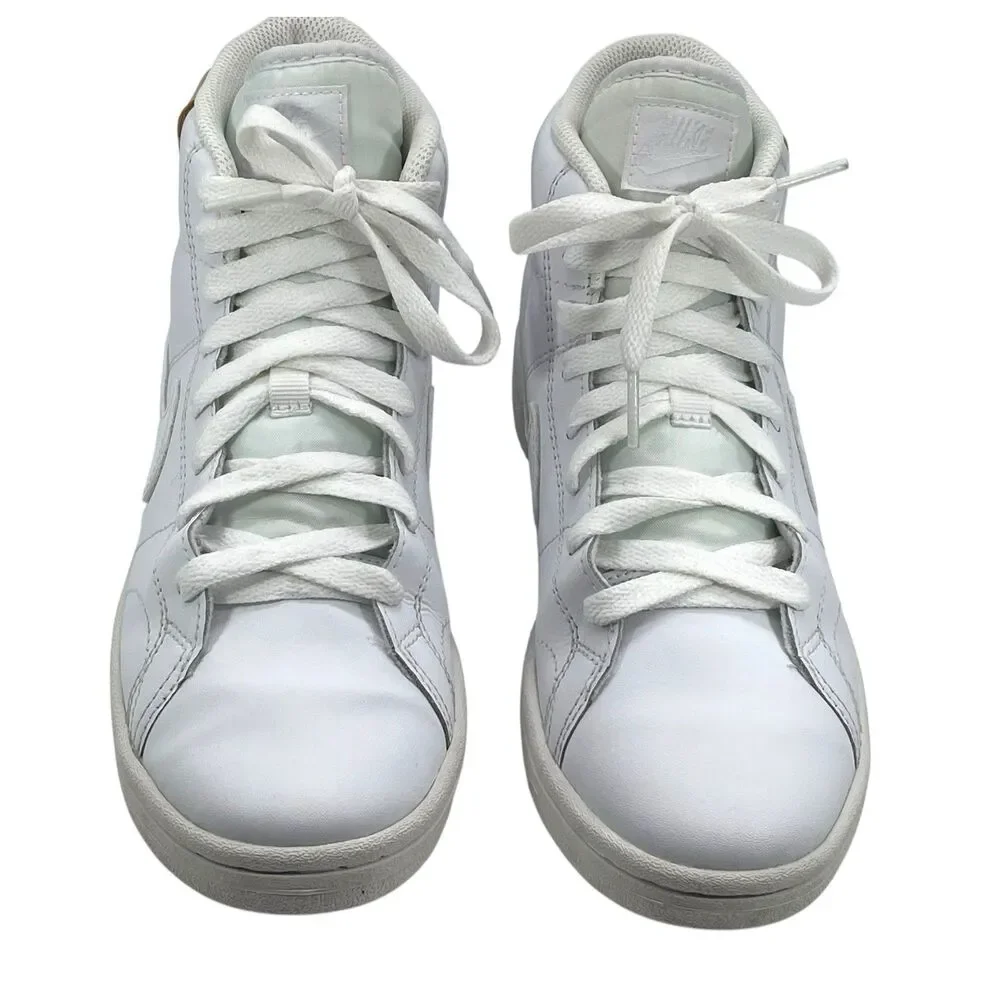 Nike Court Royale 2 Mid White High Top Sneakers Youth Size 7 CT1725-100